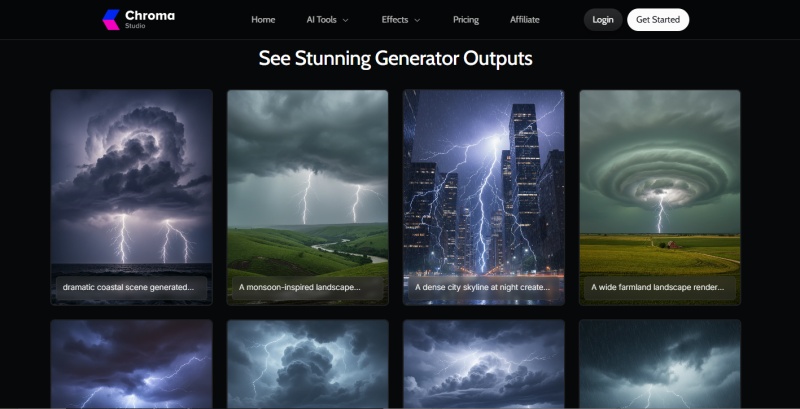 chroma ai thunderstorm generator