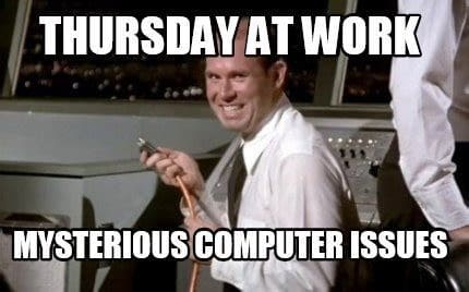 computer issues thursday