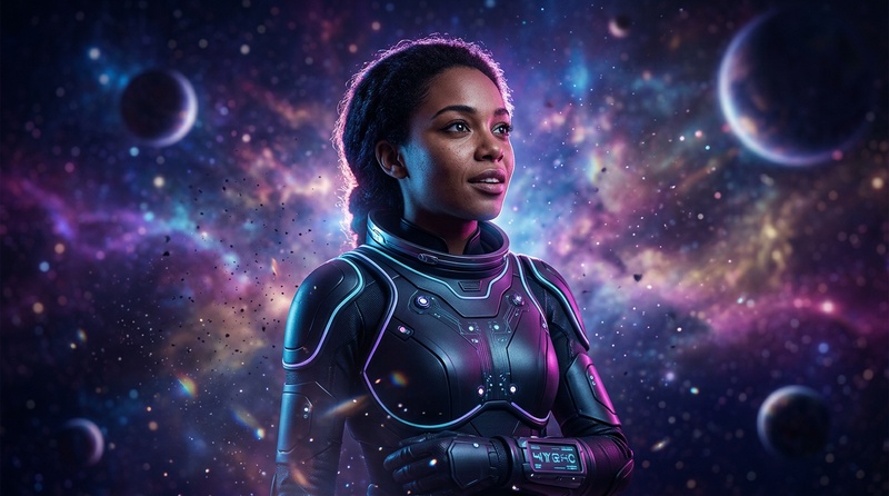 cosmic galaxy portrait