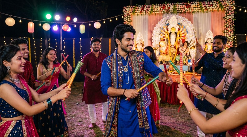 dandiya with friends