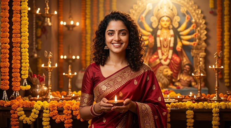 durga maa navratri portrait