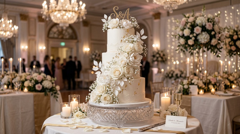 elegant wedding cake