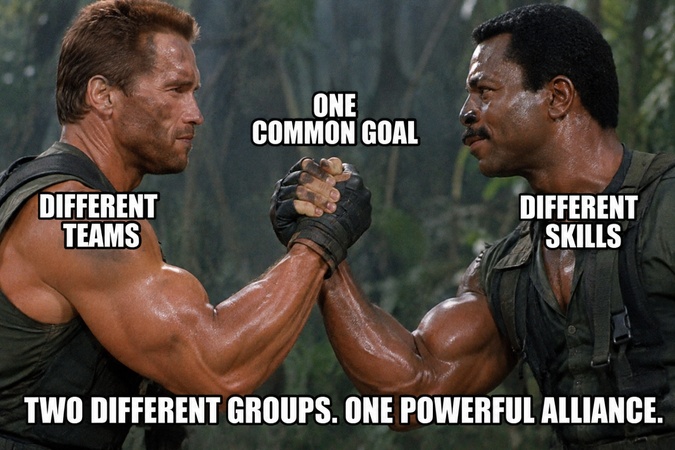 epic predator muscle handshake meme
