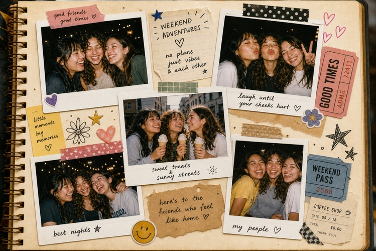 friendship memory scrapbook