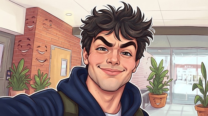 funny exaggerated caricature
