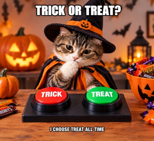 halloween meme choosing chocolate over tricking