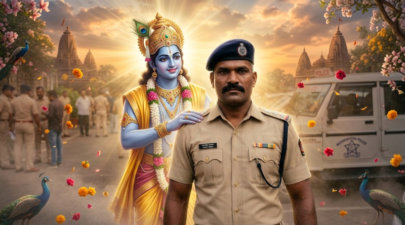 krishna protecting the devotee