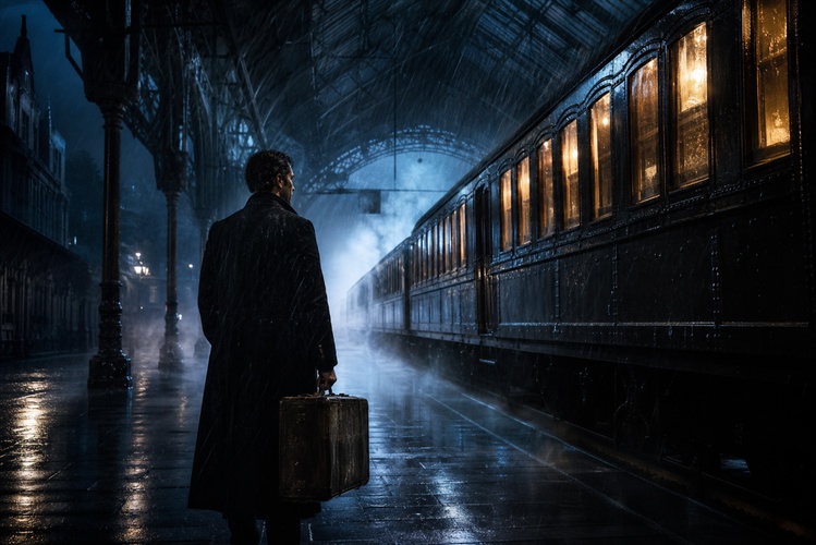 the last train scene
