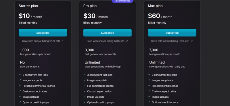 lexica ai pricing
