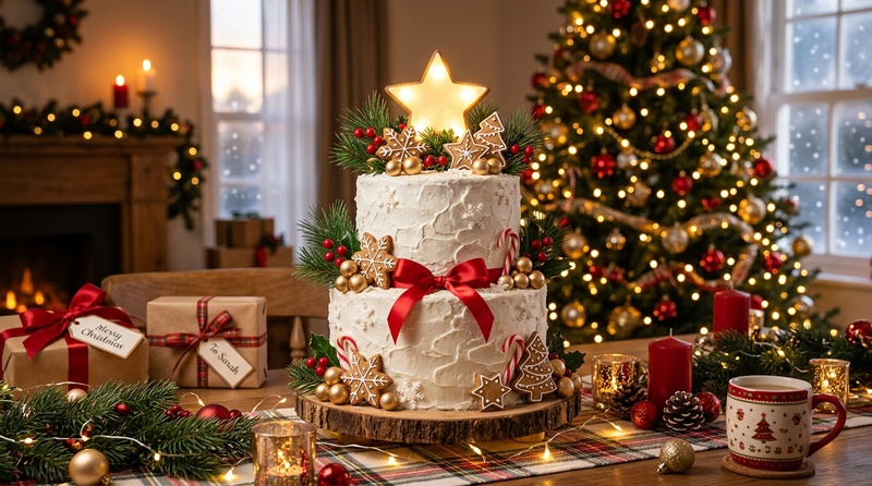 luxurious christmas cake