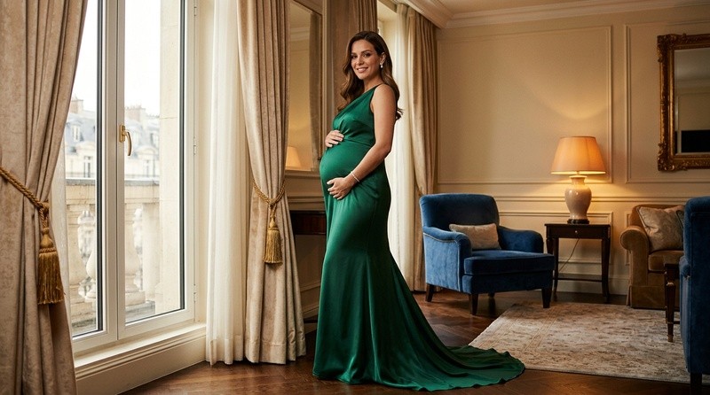luxury hotel maternity portrait