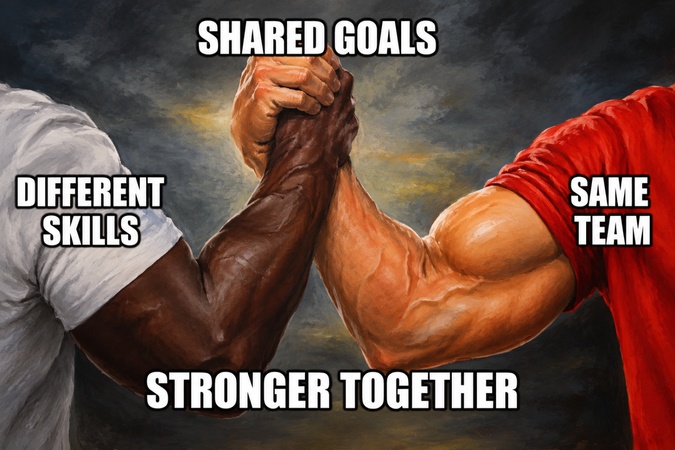 manly handshake meme