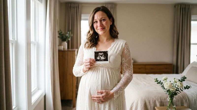 maternity shoot with ultrasound