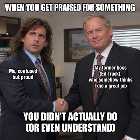 michael scott and ed truck handshake