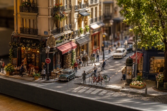 rue de ville miniature