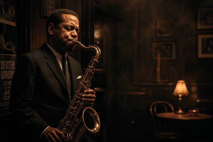 moody jazz saxophonist