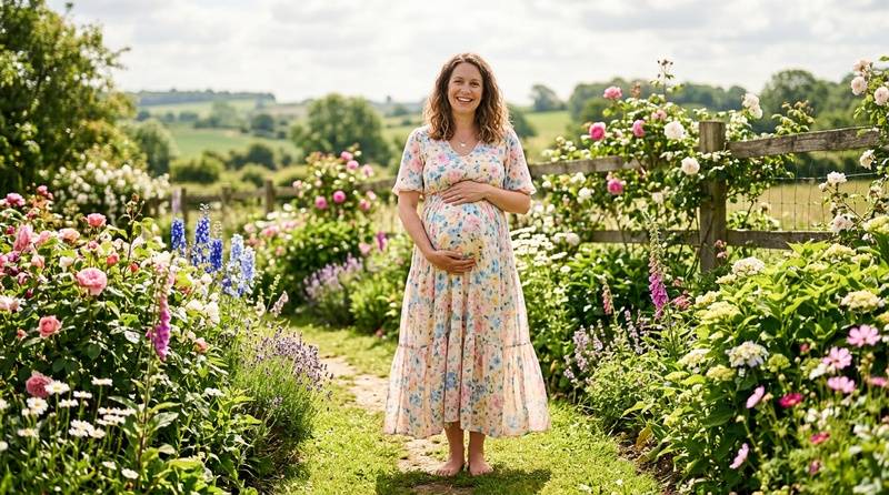 mother to be floral dress