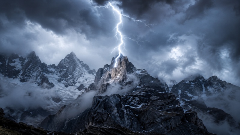 mountain storm