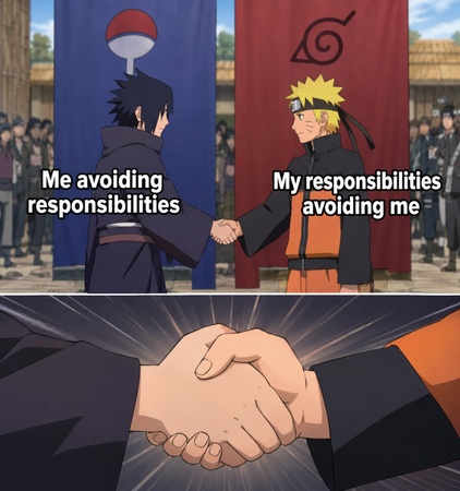 naruto characters handshake meme