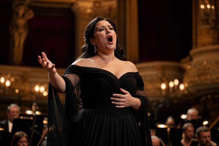 opera singer performing on stage