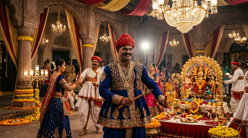 palace garba performance