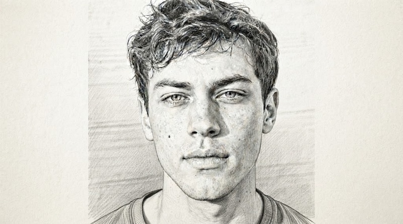 Style d'image façon croquis au crayon