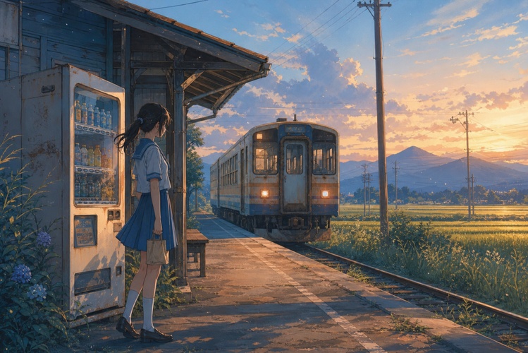 summer evening train
