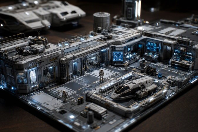 minuscule station spatiale