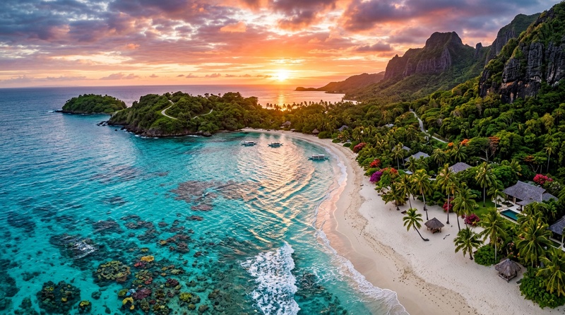 île paradisiaque tropicale