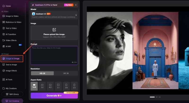 upload shoe image to edimakor ai