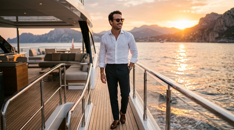 yacht portrait ai prompt