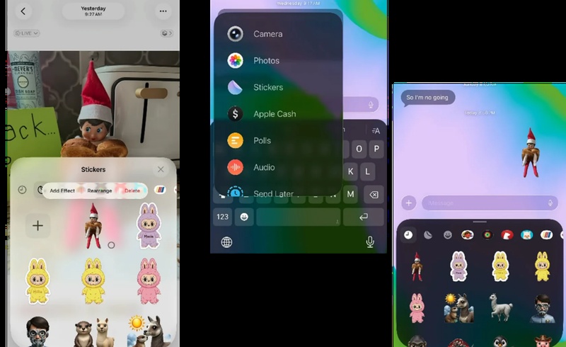 add sticker to iphone