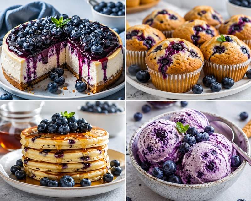 blueberry dessert image creations