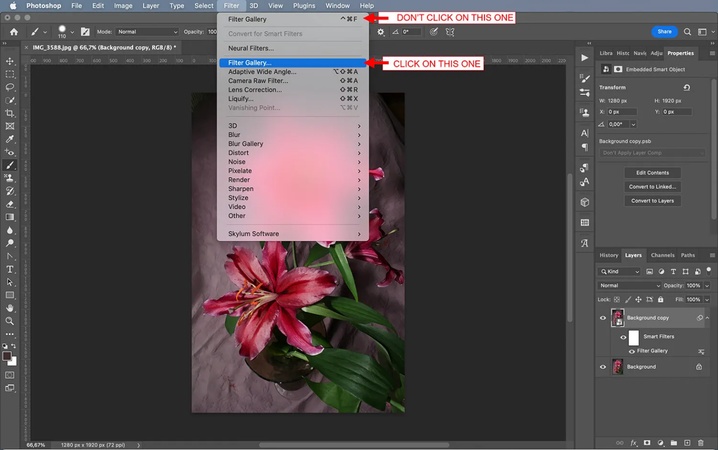 blur the image