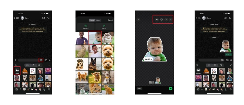 create custom sticker on whatsapp