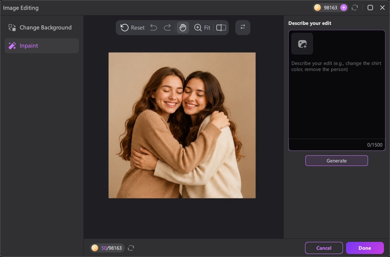 Edimakor Fill in Prompt