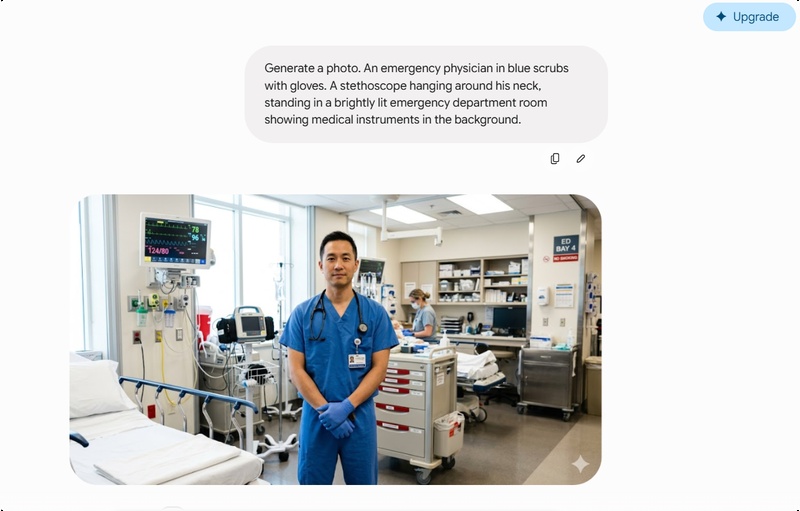 Gemini Ai Doctor Photo Generation