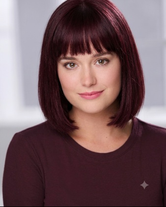 Gemini Hairstyle Prompt 06 French Bob Chin Length Straight Fringe Burgundy