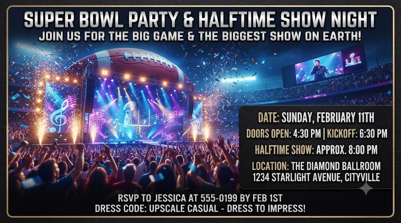 halftime show invite
