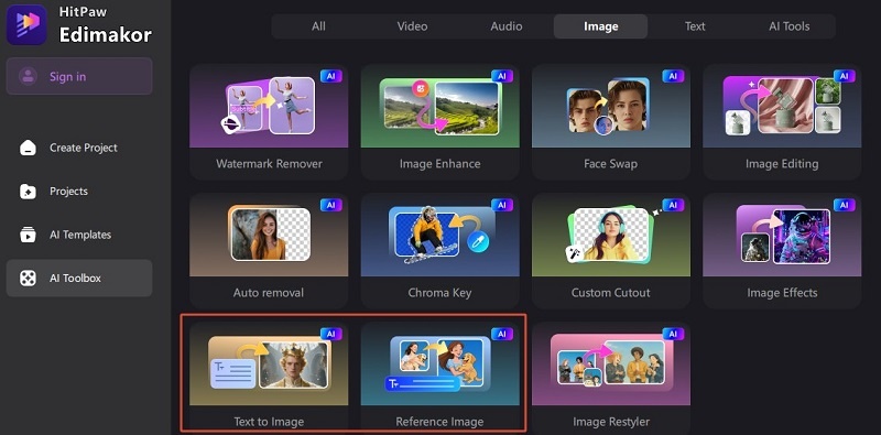 hitpaw edimakor image options