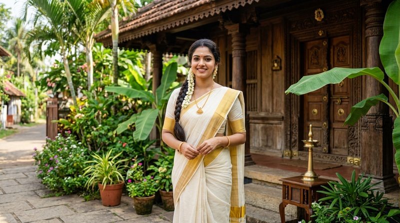 kerala village heritage scene