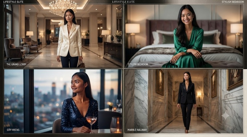 luxury hotel collage