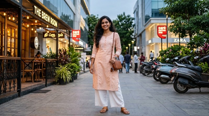 modern chennai fashion girl