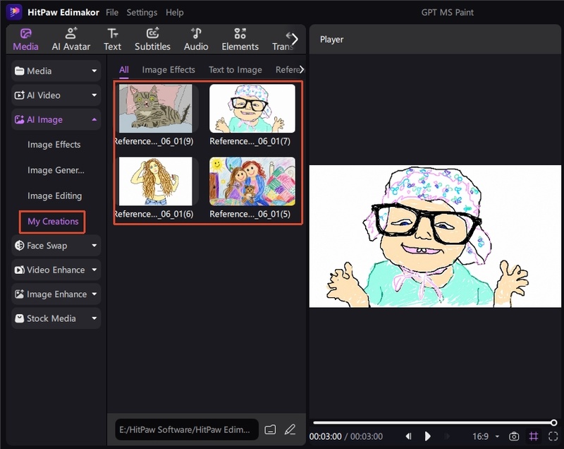 MS Paint-style doodles edimakor step 3