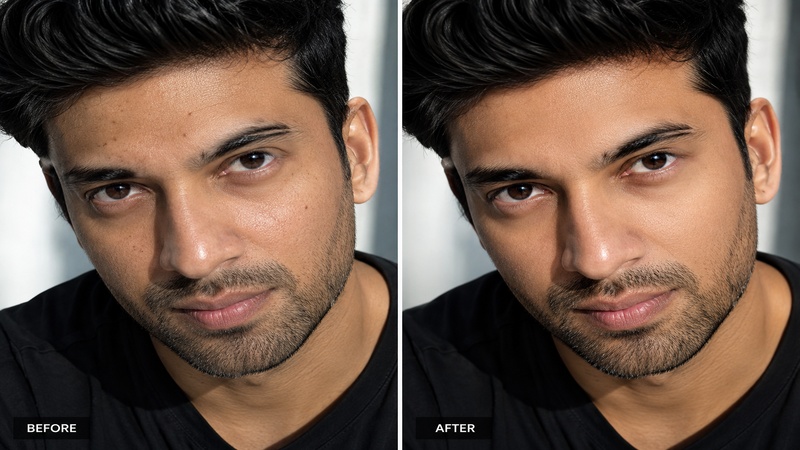 natural skin texture portrait