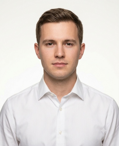 Passport Photo Prompt 01 Male White Shirt Id Photo