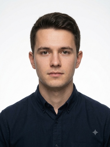 Passport Photo Prompt 03 Young Adult White Backdrop