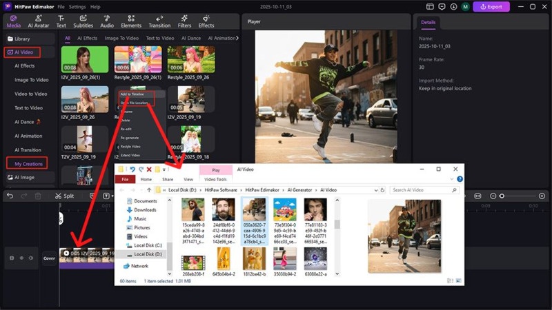 Preview Eid Video and Export