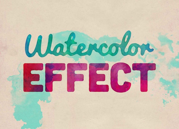 ps watercolor effect
