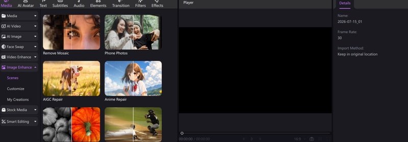 remove mosaic from images